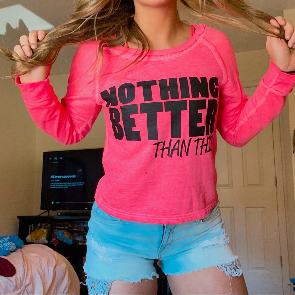 Wet Seal Neon Pink Sweater